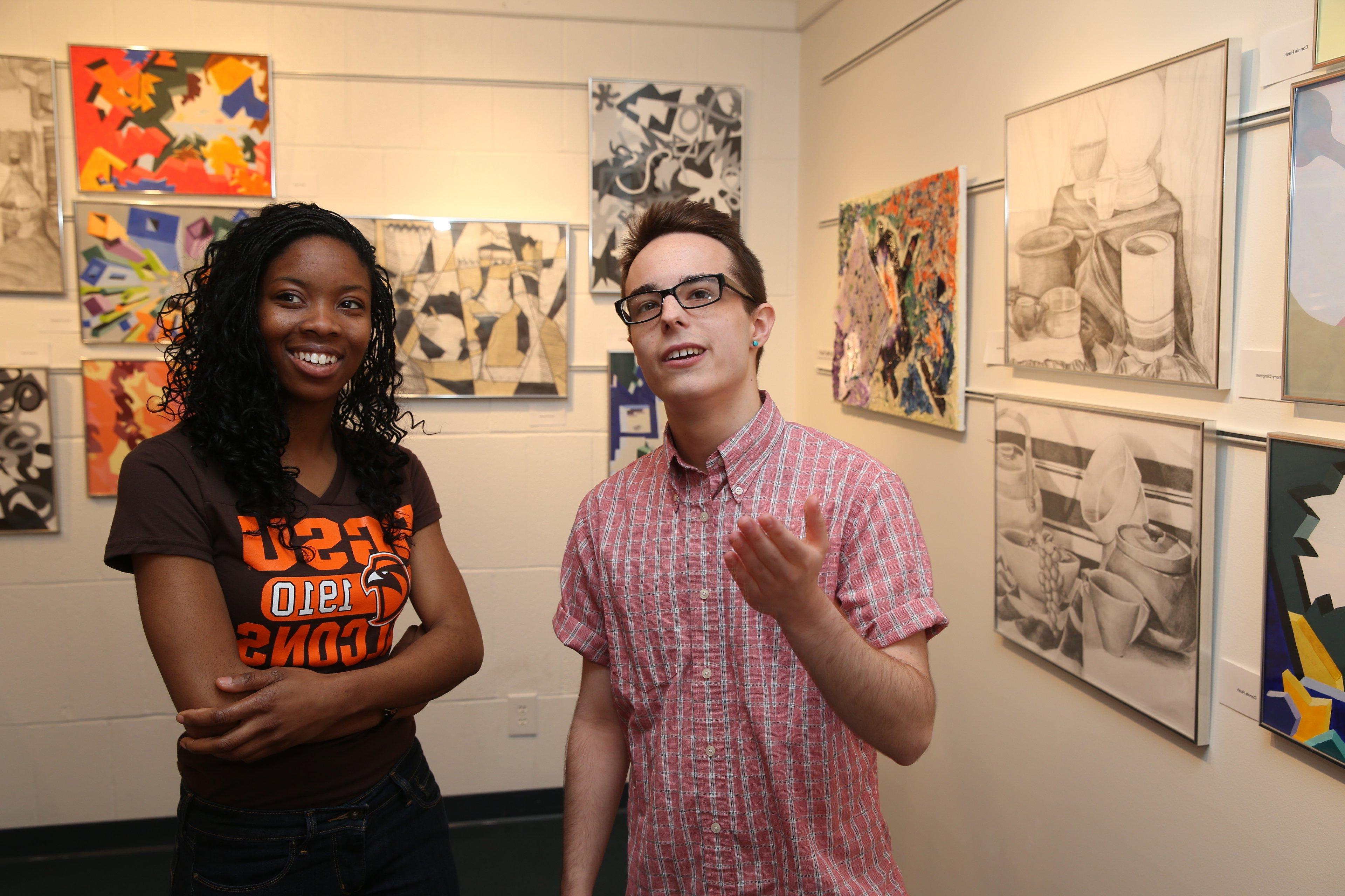 Students at Little Gallery